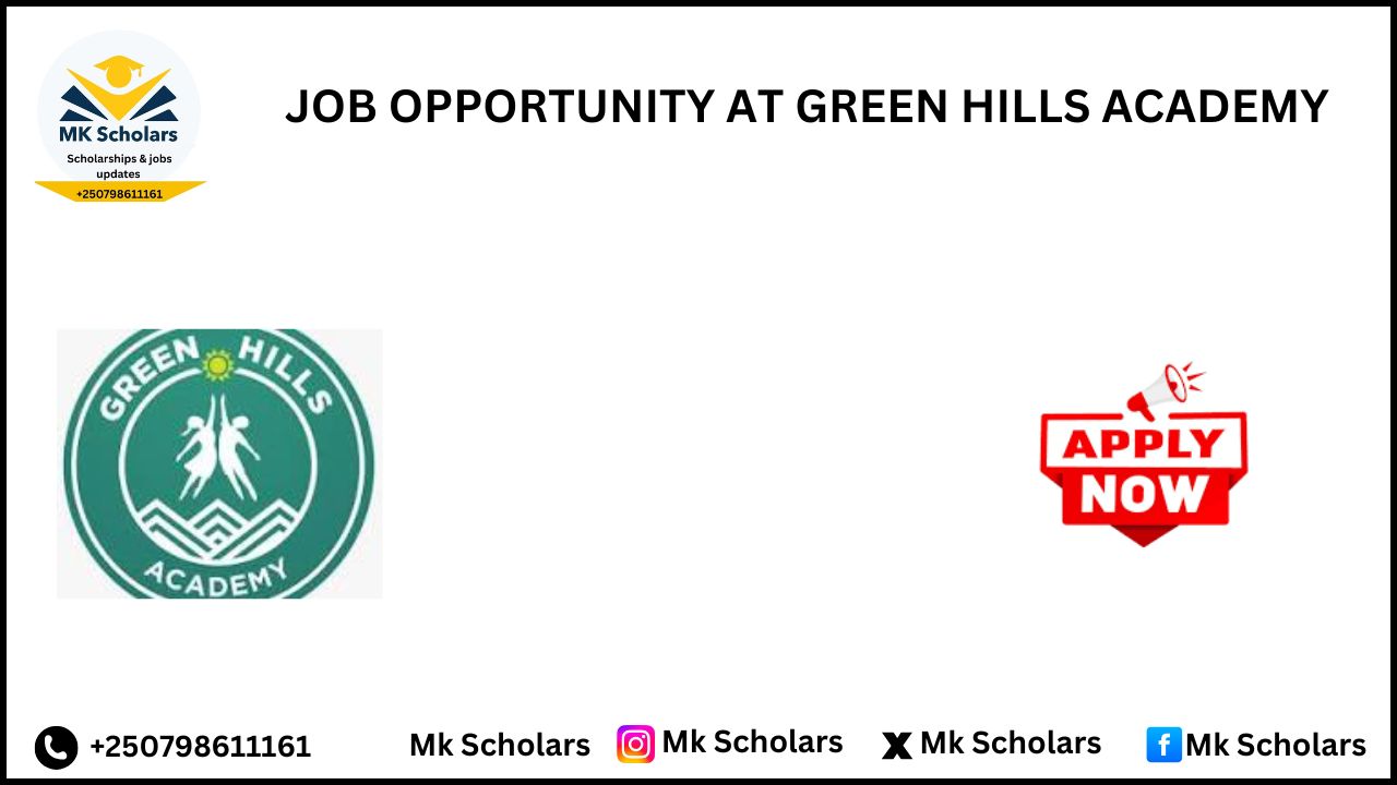JOB OPPORTUNITY AT GREEN HILLS ACADEMY